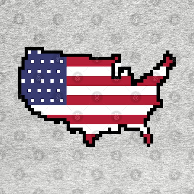 8-bit United States of America by GraphicBazaar